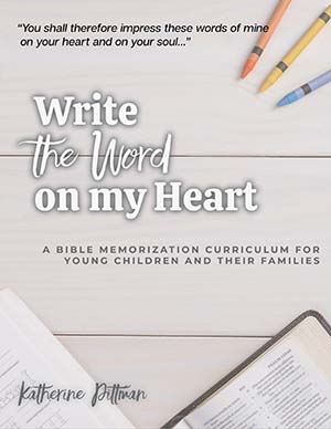 Write the Word on my Heart book cover by Katherine Pittman