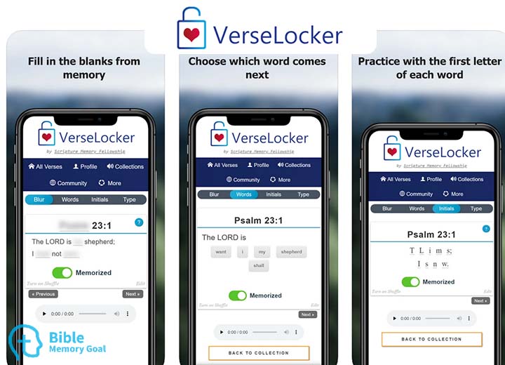 Verse Locker App screenshots
