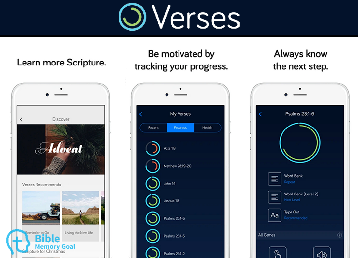 Verses app for Bible memory