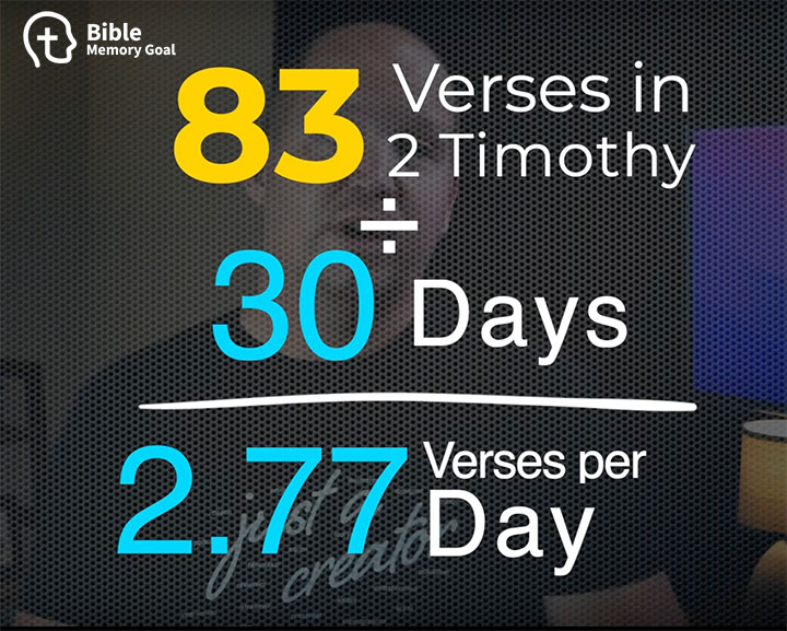 Simple Bible memory math