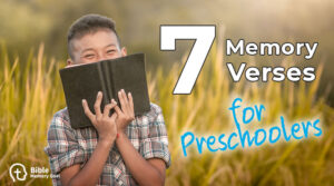 Bible memory verses for preschoolers