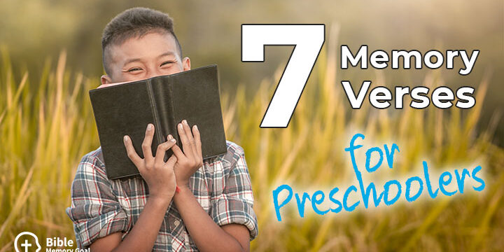 Bible memory verses for preschoolers