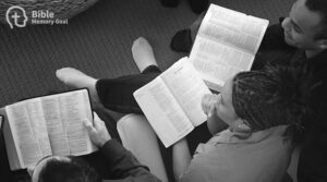 Church Bible study with memorization