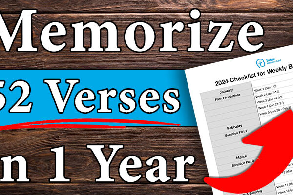Memorize 52 Bible Verses in 1 Year