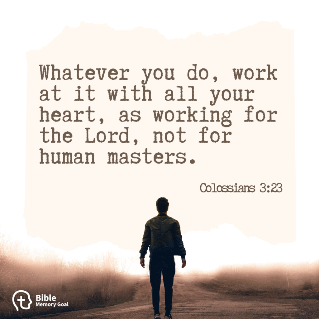 Colossians 3:23 verse card