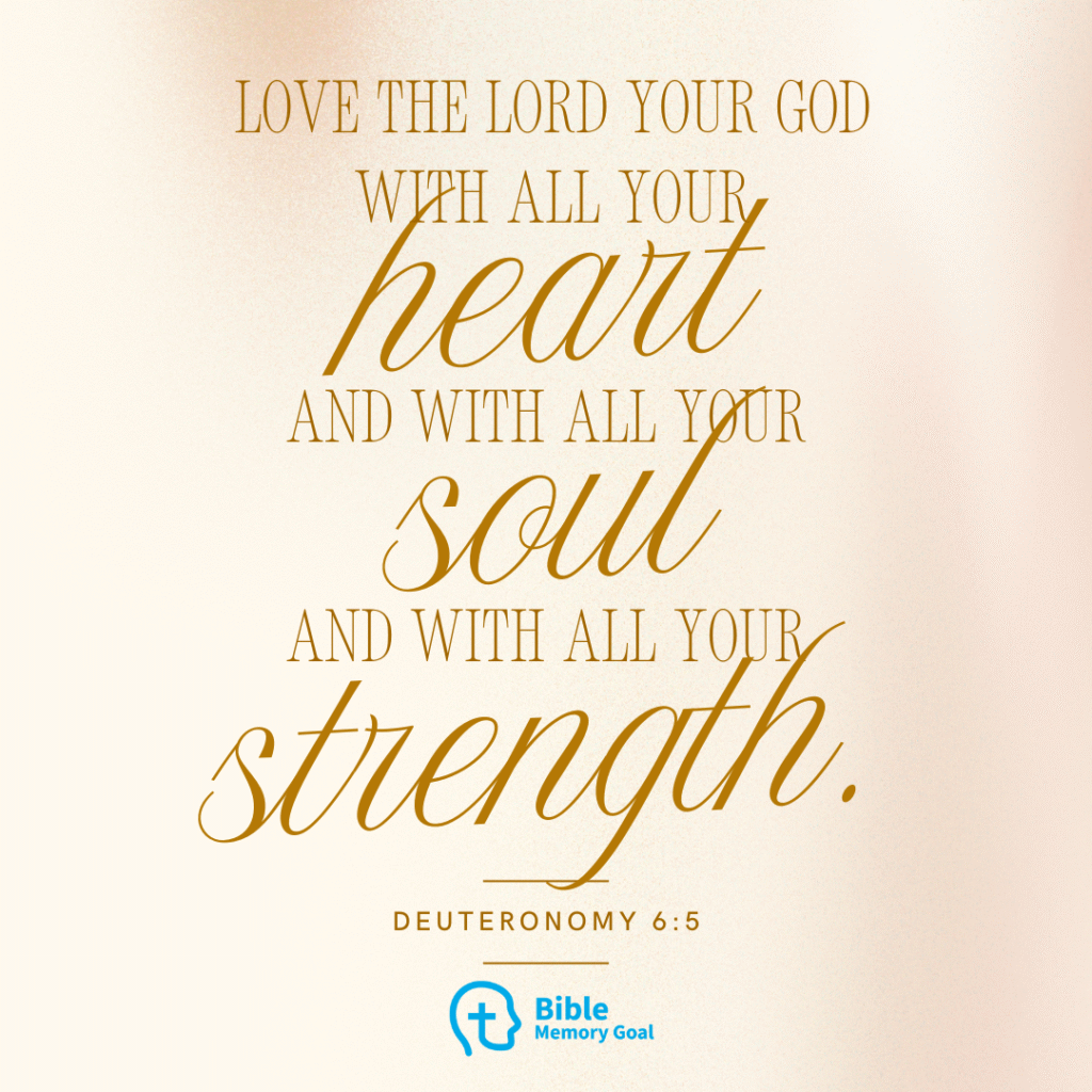 Deuteronomy 6:5 verse card