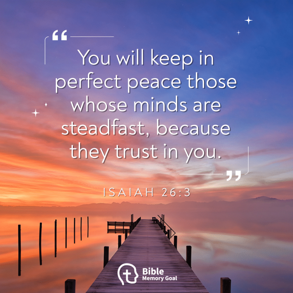 Isaiah 26:3 verse card