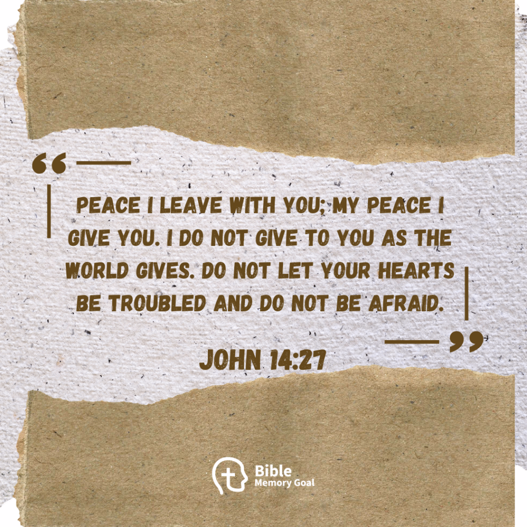 John 14:27 verse card