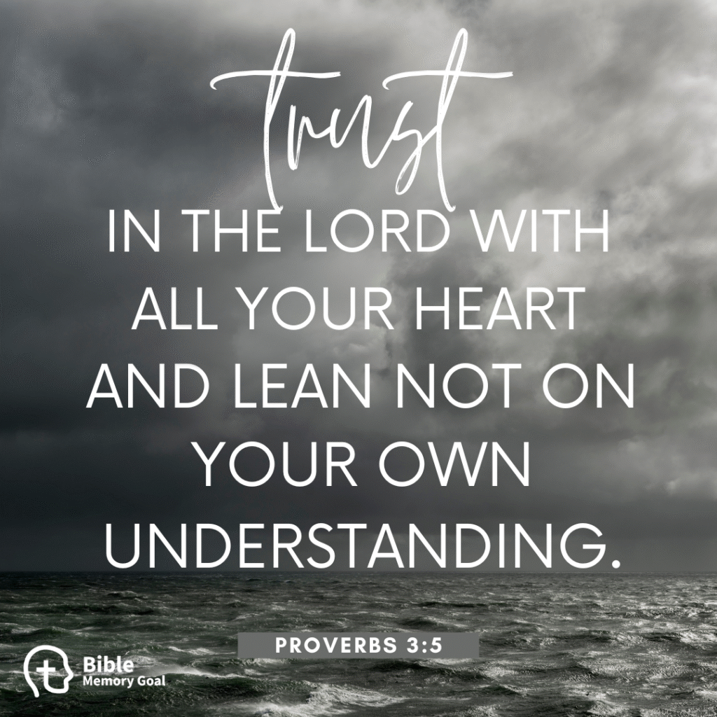 Proverbs 3:5 verse card