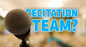 Church Scripture memory recitation team