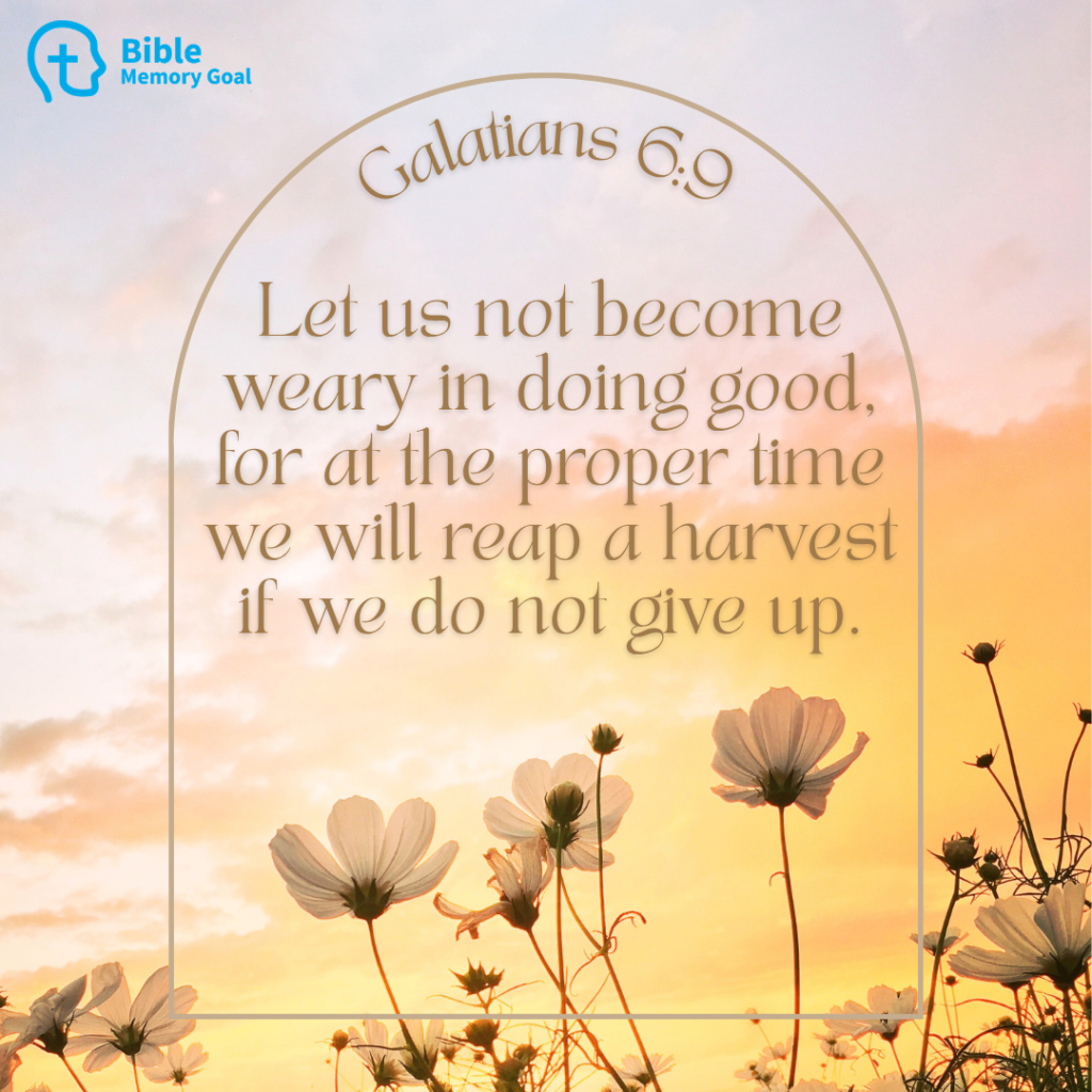 Galatians 6:9 Verse Card