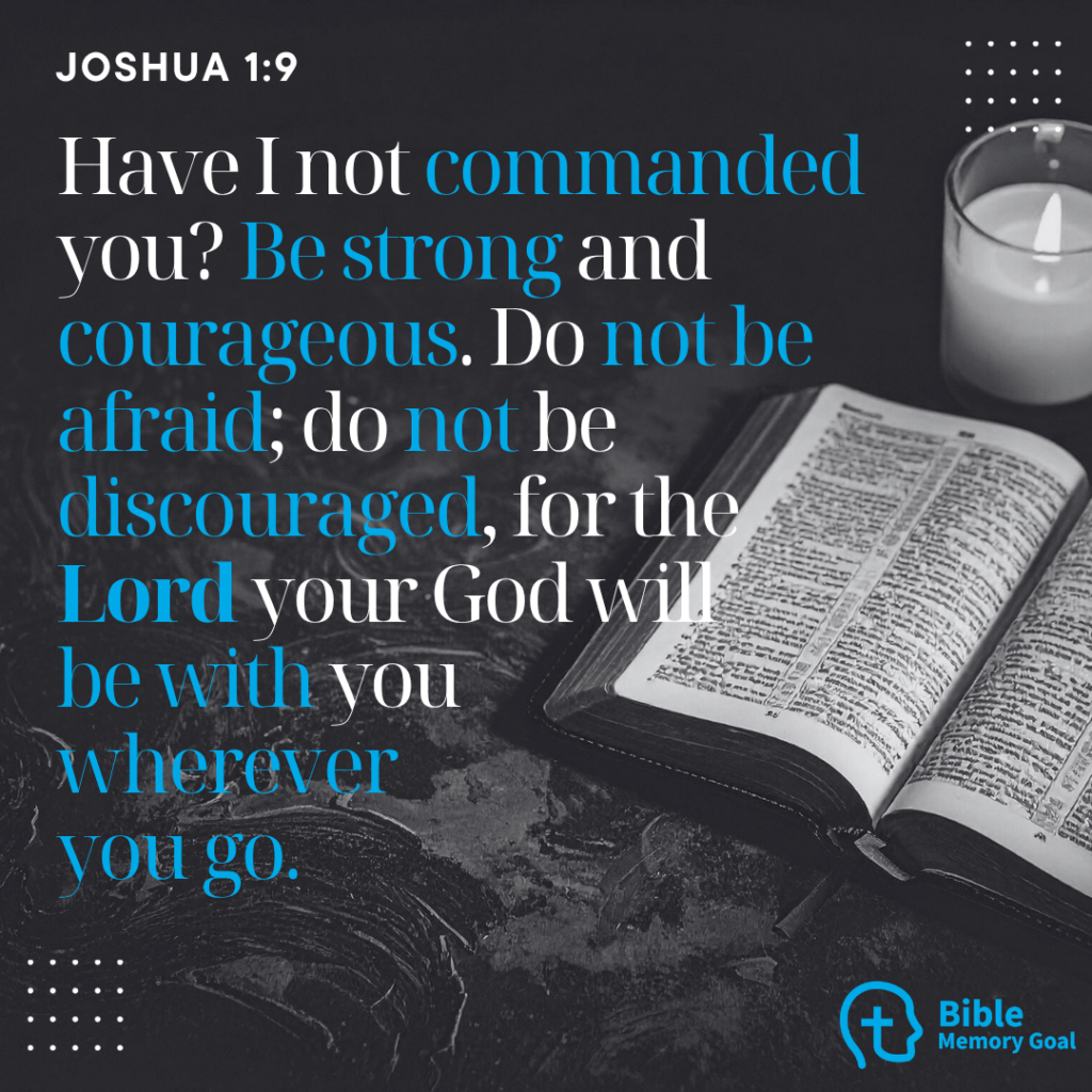 Joshua 1:9 Verse Card
