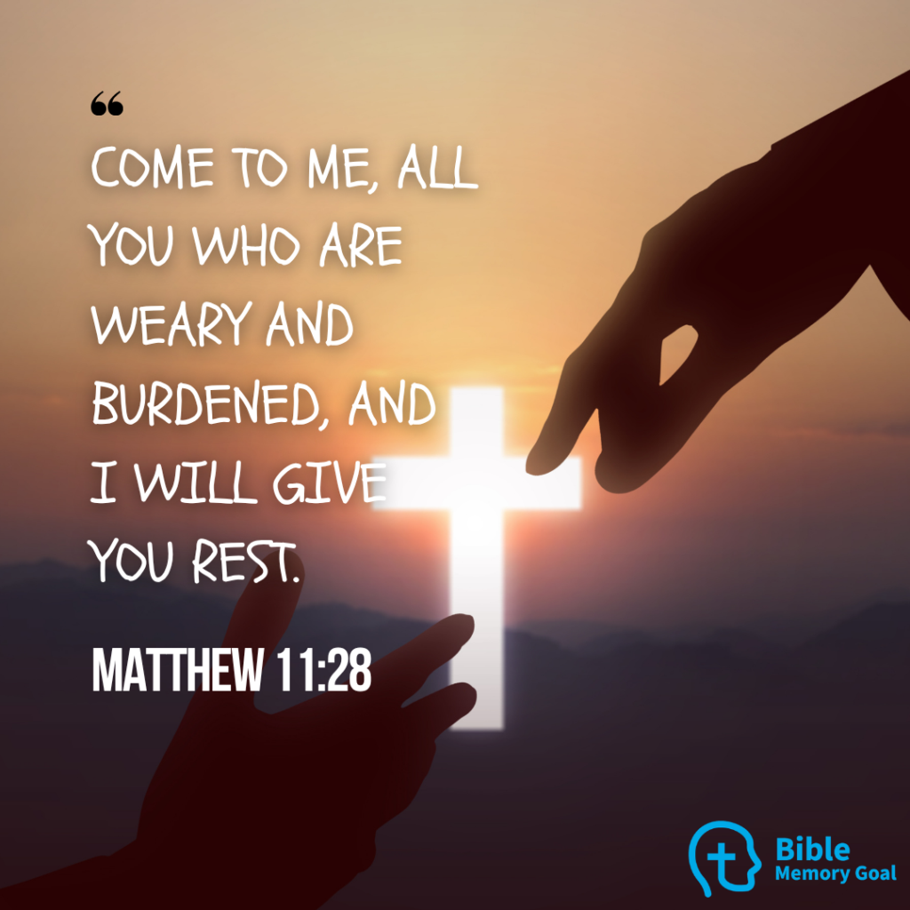 Matthew 11:28 Verse Card