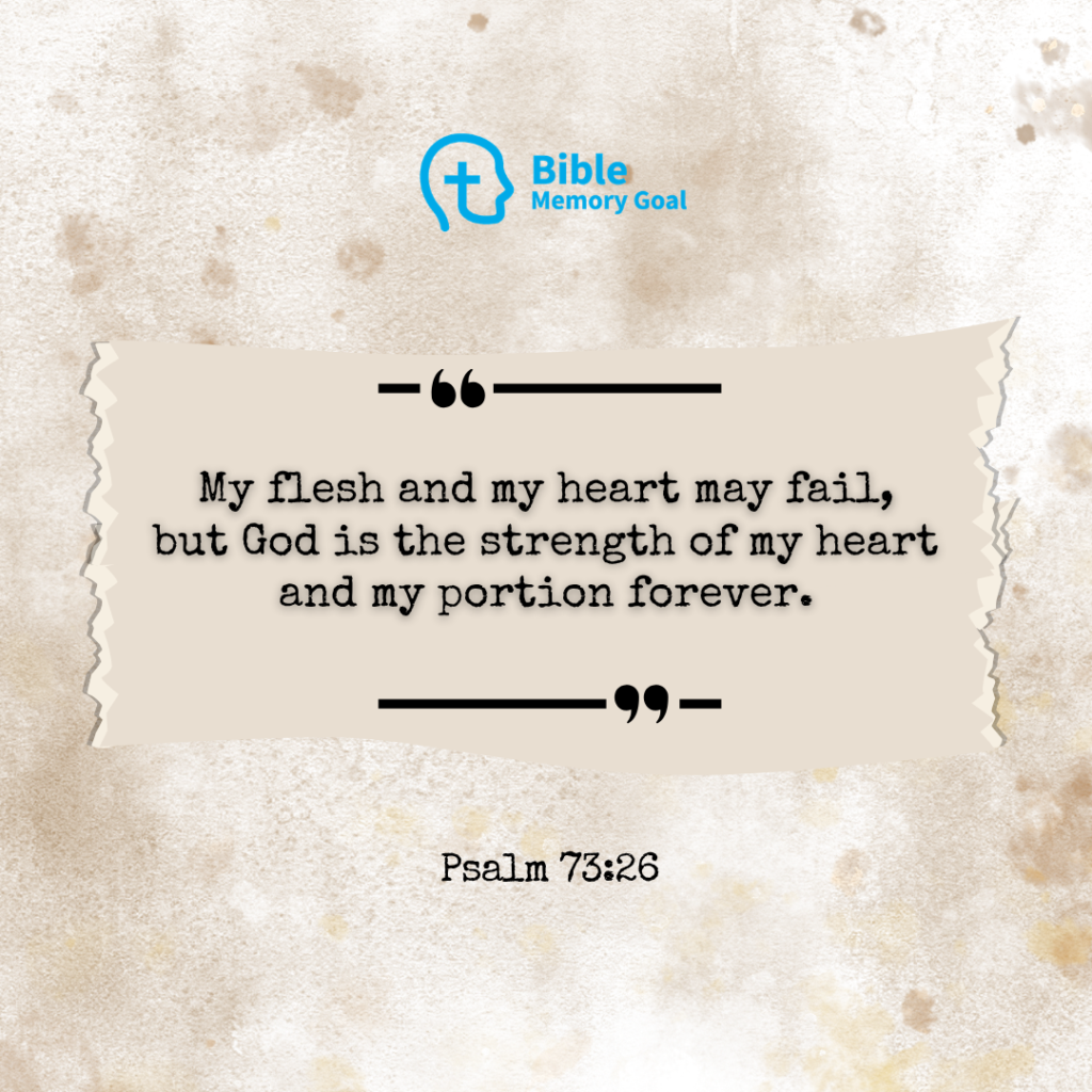 Psalm 73:26 Verse Card