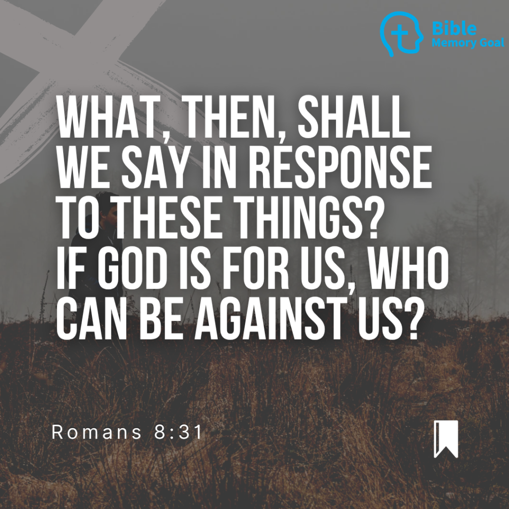 Romans 8:31 Verse card