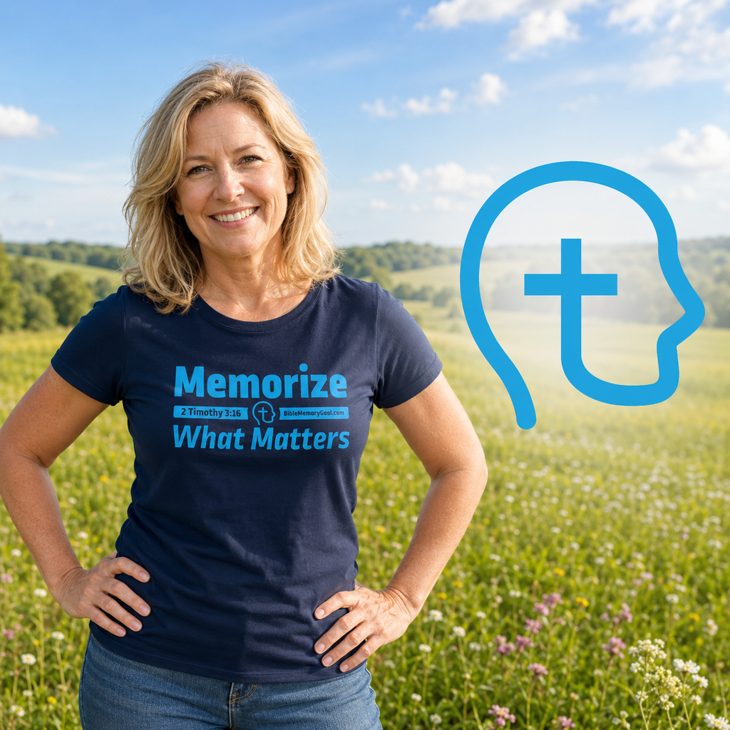 Bible Memory shirt with the text Memorize What Matters