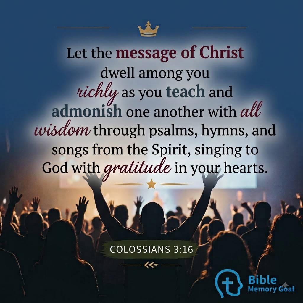 Colossians 3:16 verse card