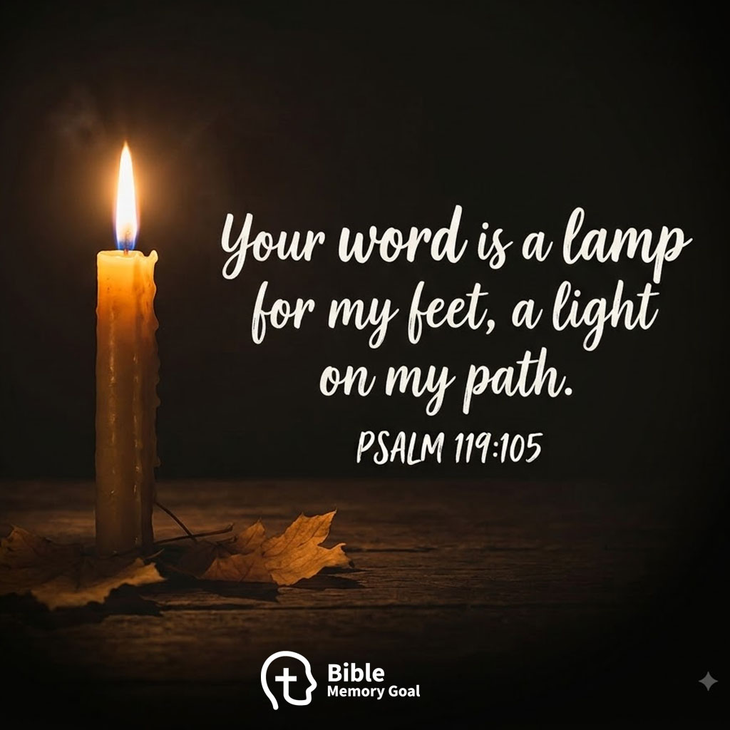 Psalm 119:105 verse card