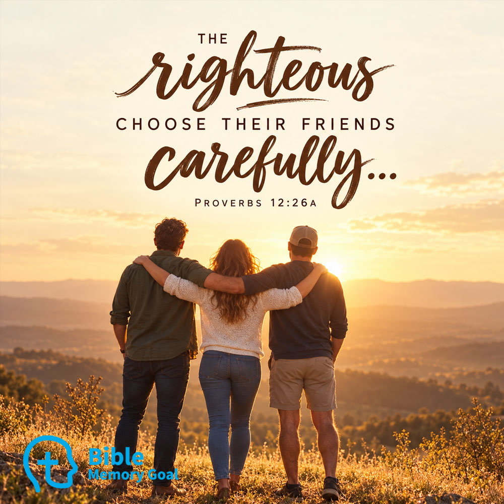 Proverbs 12:26 verse card